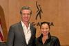 California Governor Gavin Newsom and SAG-AFTRA president Fran Drescher